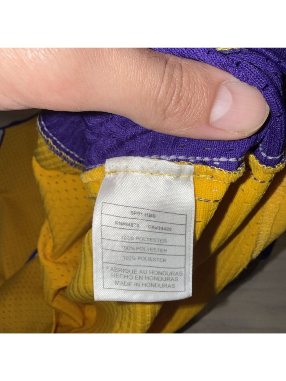 Vintage Nike Team Los Angeles Lakers Shaquille O'Neal #34 NBA Jersey Size Large - Picture 6 of 6
